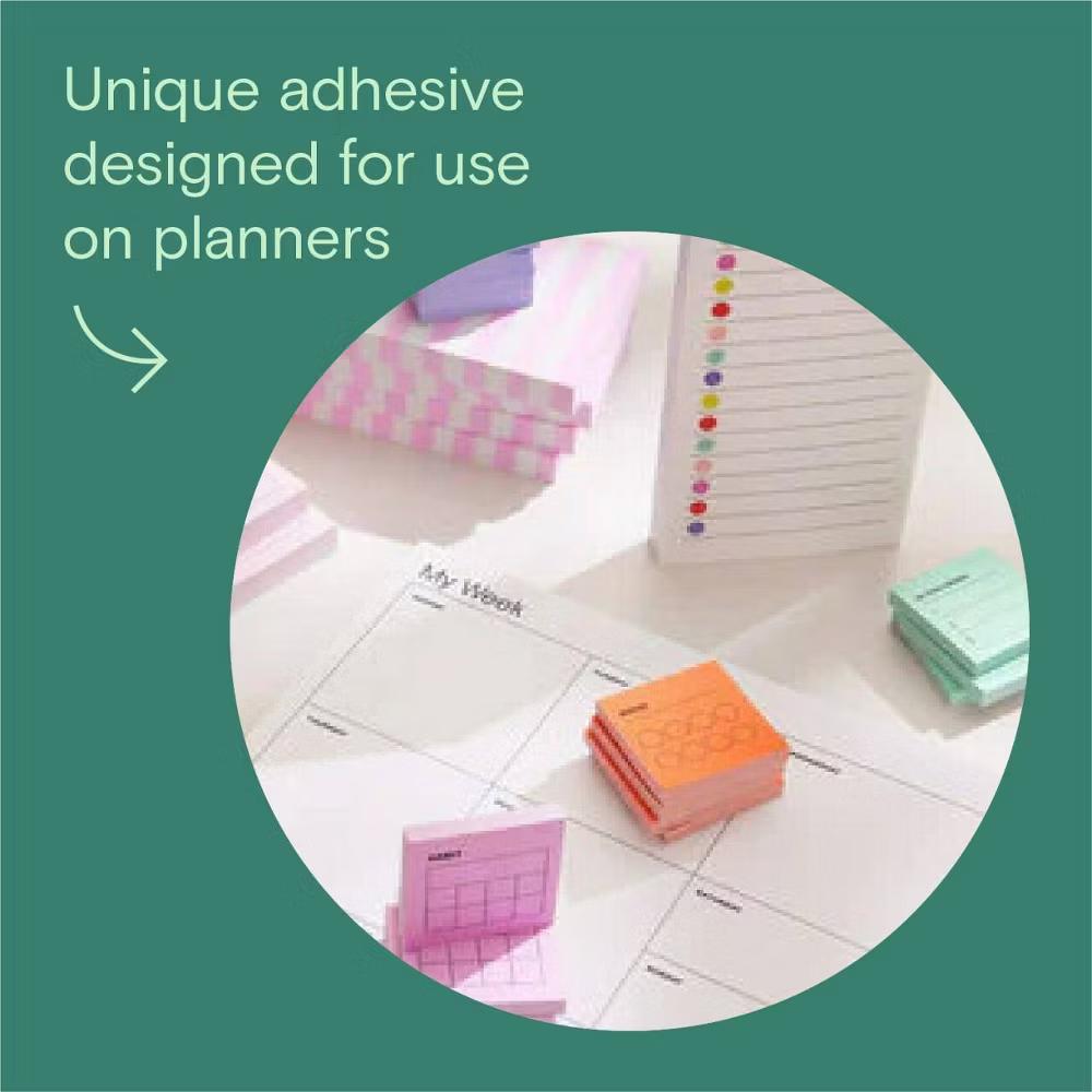Noted by White Lined Notes with Colored Dots, Sticky Notes: 100 Sheets, 2.9x5.7", To-Do & Grocery List - Image 4