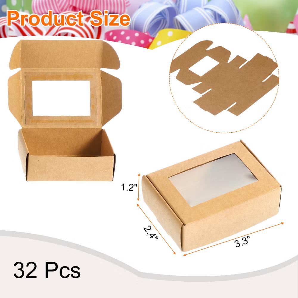 Durable Soap Packaging Boxes Window Design Versatile Applications Gift Box 32 Pcs - Image 9
