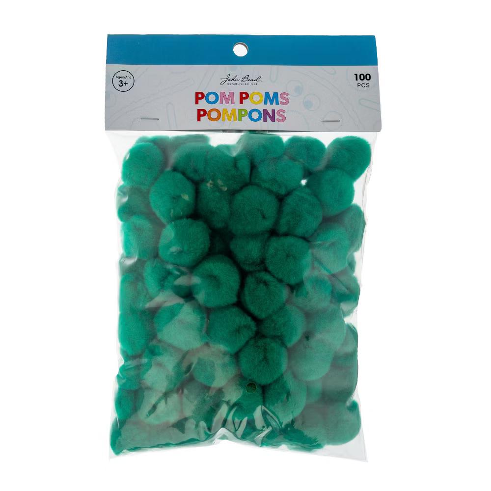 100ct Mini Pom Poms for DIY Arts and Crafts, Tiny Acrylic Poms Craft Embellishments (1 inch) - Image 12