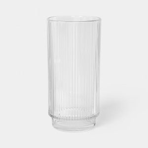 19 fl oz Cassin Plastic Straight Tall Tumbler with Stripes