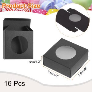 Bakery Candy Jewelry Soap Display Kraft Mini Gift Boxes 16 Pcs