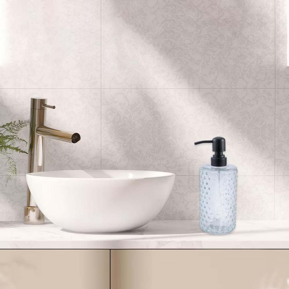 Elegant Polka Dot Pattern Soap Pump Dispenser for Bathroom 16.9oz 1 Pc - Image 13