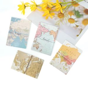 Map Design Passport Holder 1 Pc