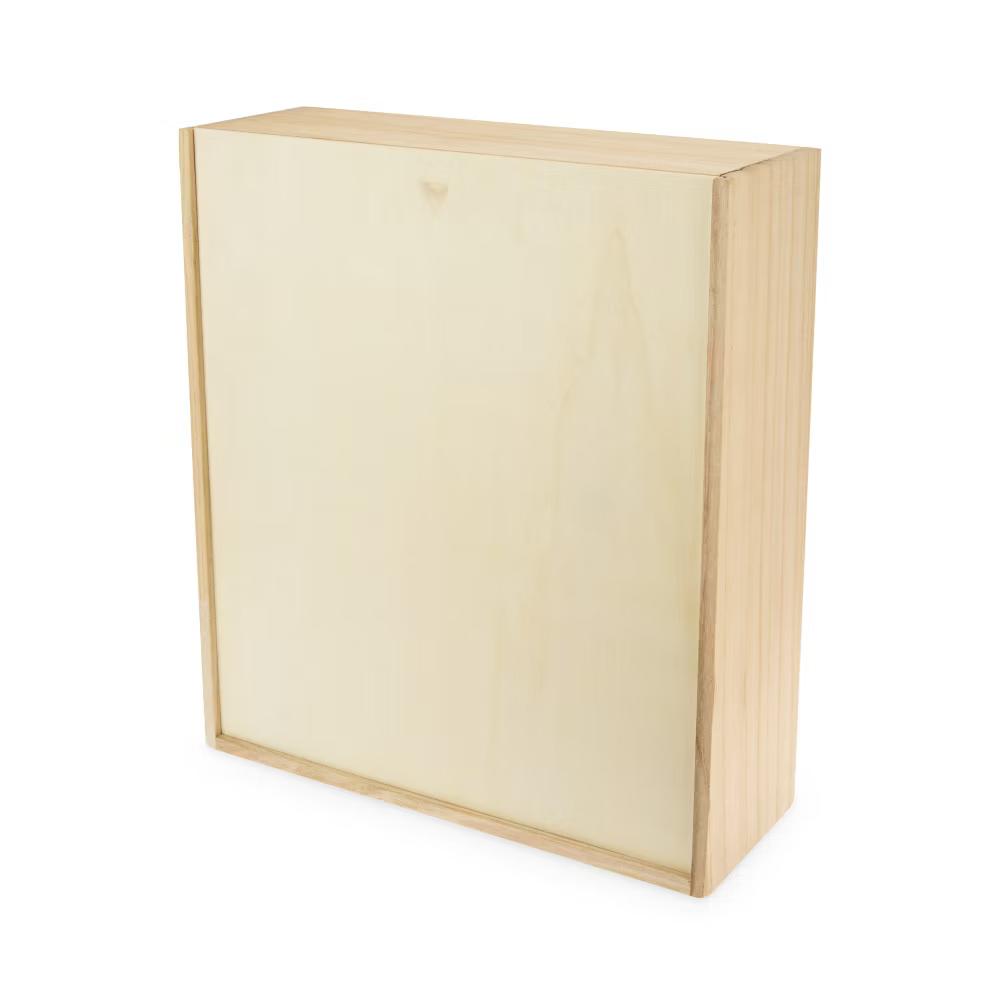Twine Paulownia Bottle Wood Decorative Wine Box - Image 39