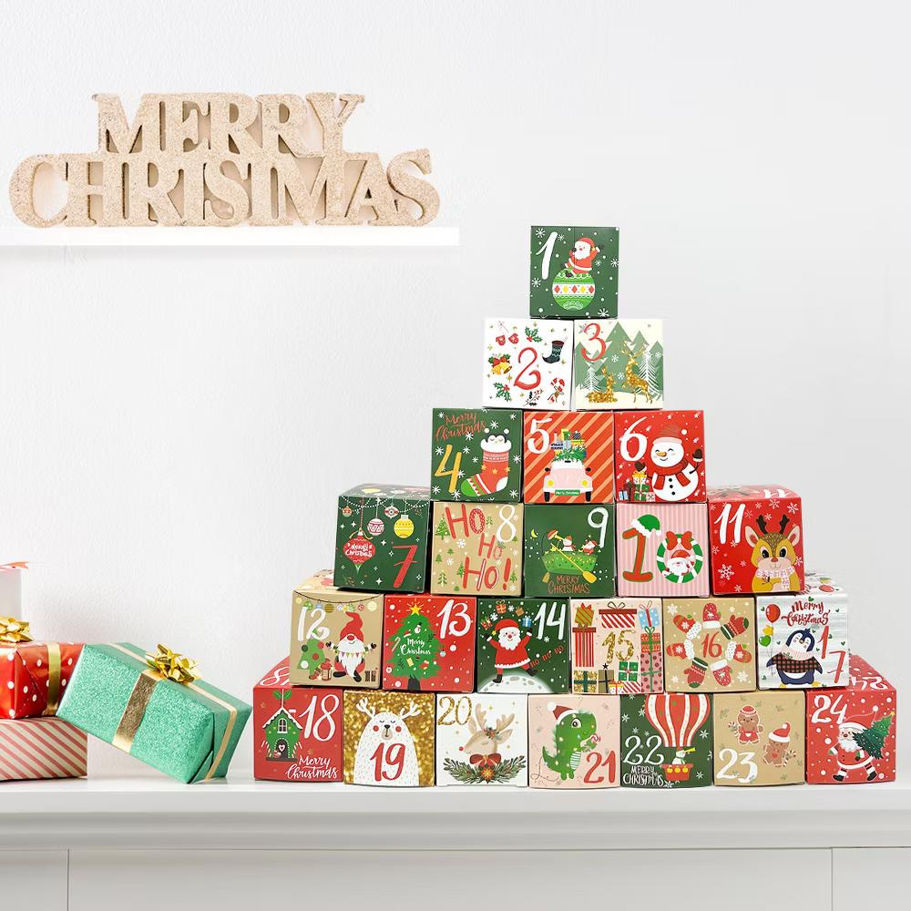Christmas Advent Calendar Countdown Gift Boxes - Image 4