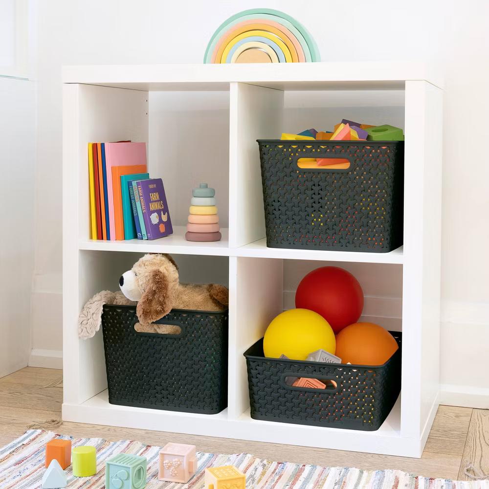 Y-Weave Large Decorative Storage Basket - Image 4