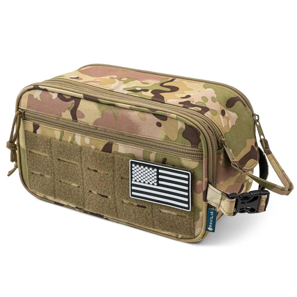 Tactical Toiletry Bag for Men, Hygiene Travel Bag, Military Dopp Kit, Water Resistant Molle Pouch, Shaving Grooming Organizer Case - Image 45