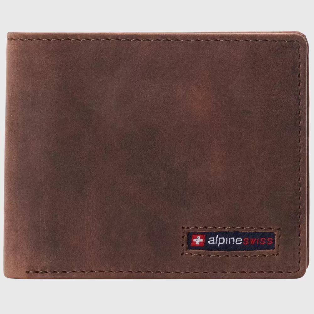 Alpine Swiss Connor Executive Bifold Wallet | Business Passcase for Men | Premium Leather | Dual ID Windows | RFID Blocking | Gift Box Included - Image 36