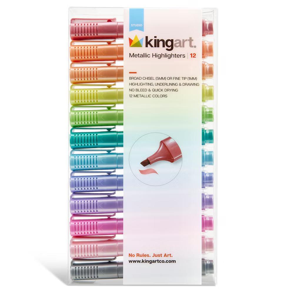 Highlighters 12 Metallic Colors - Image 4