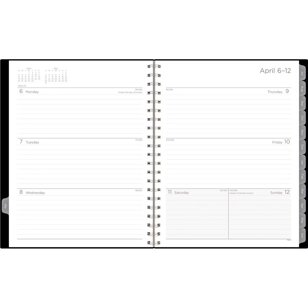 Mead 8.5"x11" 2026-2027 Basic Large Weekly/Monthly Black - Image 6