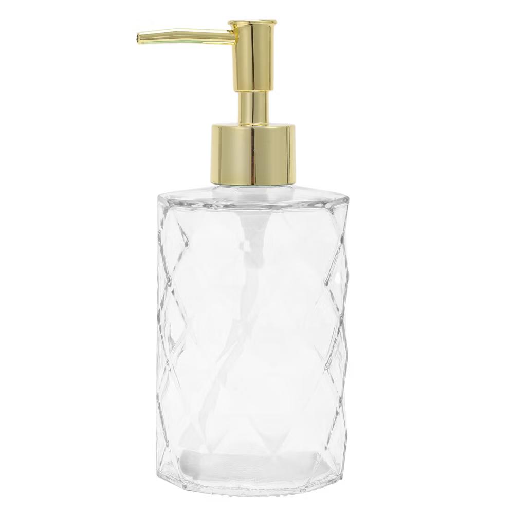 Reusable Diamond-shaped Soap Dispenser 11.16oz 1 Pc