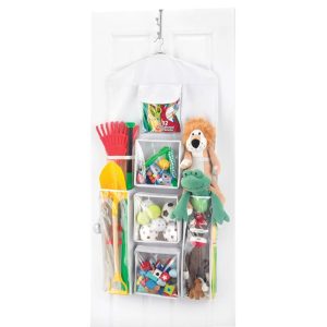 Whitmor Gift Wrap Organiser - Clear: Polyester Storage Bag, 46.8" Height, 23.3" Width, Spot Clean, 2.359 Volume Capacity