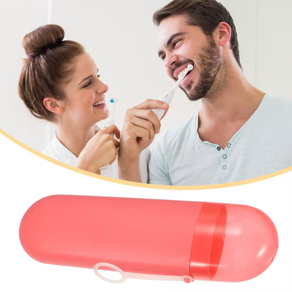 Plastic Dustproof Traveling Portable Toothbrush Case with Hook 1 Pc - Image 7