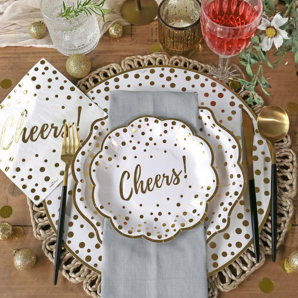 Cheers 72 Piece Party Tableware Set (24 Guests) | 00271NA-kit - Image 8