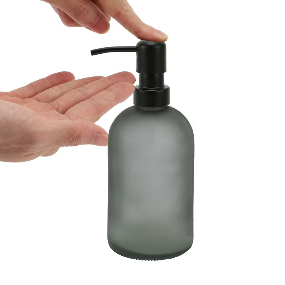Simple Cylindrical Soap Pump Dispenser for Kitchen 400ml 1 Pc - Image 3