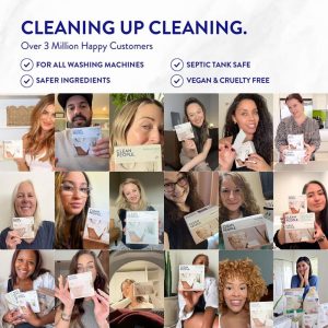 Clean People 100% Plastic-Free Dishwasher Detergent Tablets, 120ct, Fragrance Free