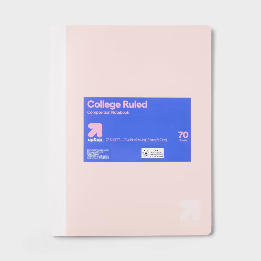 College Rule Composition Notebook 7.5"x9.75" Poly Cover 70 Sheets - Image 10