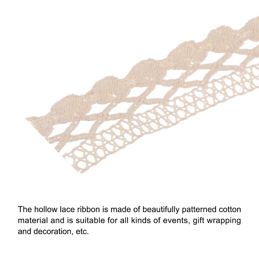 Hollow Reusable Wedding Decoration Gift Wrap Cotton Lace Ribbon - Image 5