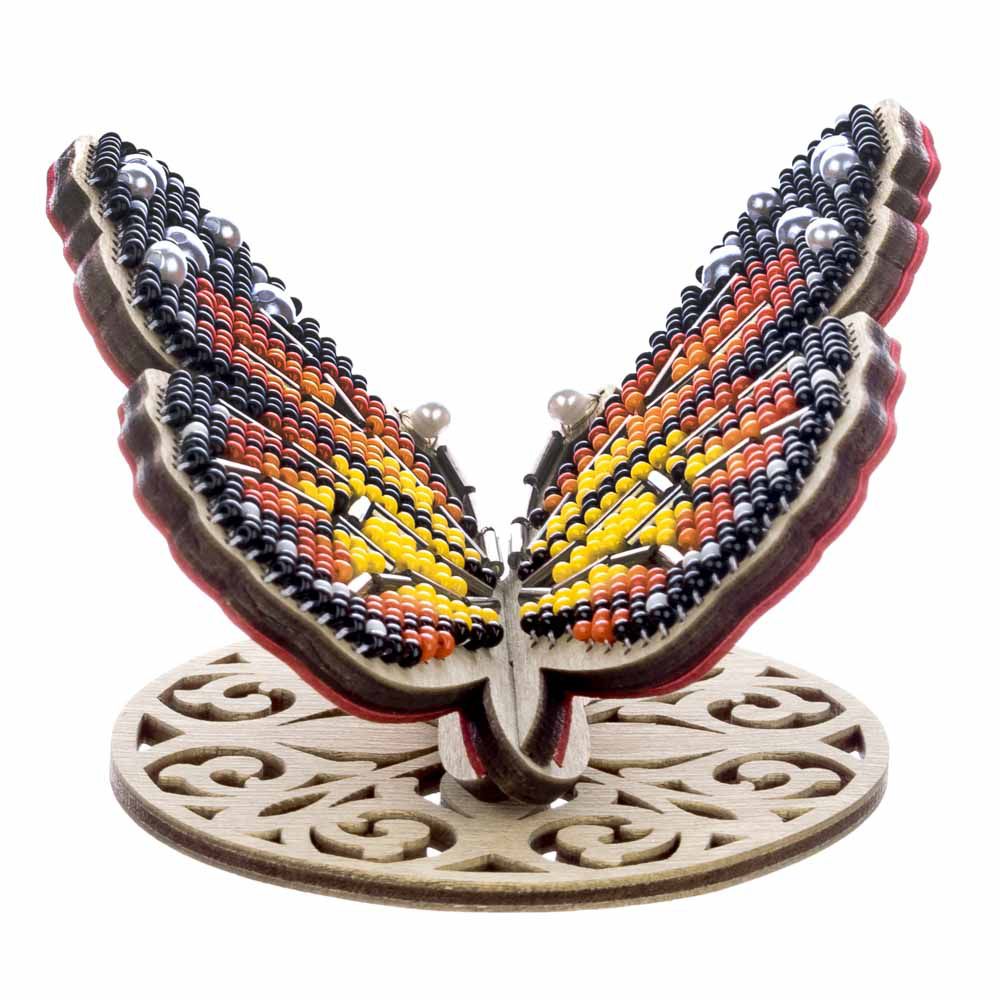 Crafts Wooden Bead Embroidery Kit Bright Butterfly FLK-581 - Image 8