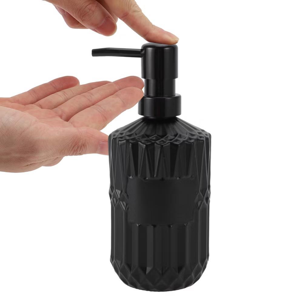 Classic Cylindrical Soap Pump Dispenser 450ml 1 Pc - Image 3