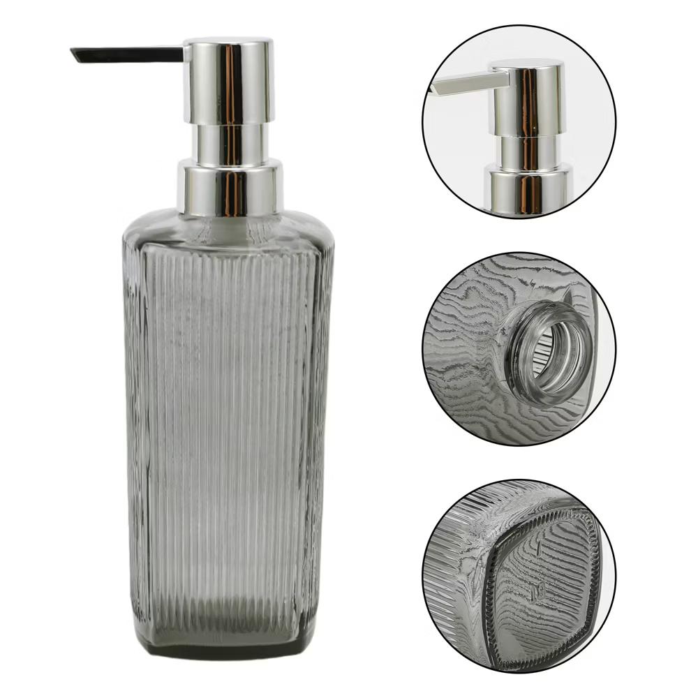 Classic Vertical Lines Soap Pump Dispenser for Bathroom 350ml 1 Pc - Image 35