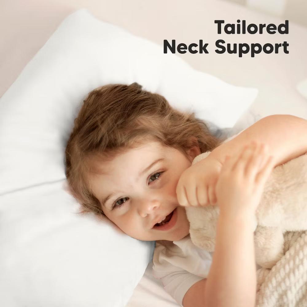 Jumbo Toddler Pillow with Pillowcase, 14X20 Soft Organic Toddler Pillows for Sleeping, Kids Travel Pillow - Image 58
