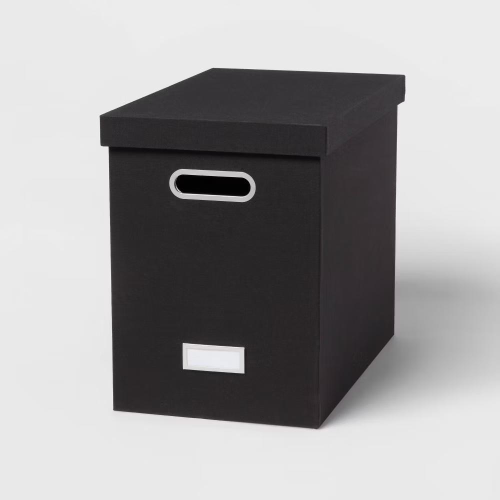 Canvas Hanging File Organizer with Lid - Image 3