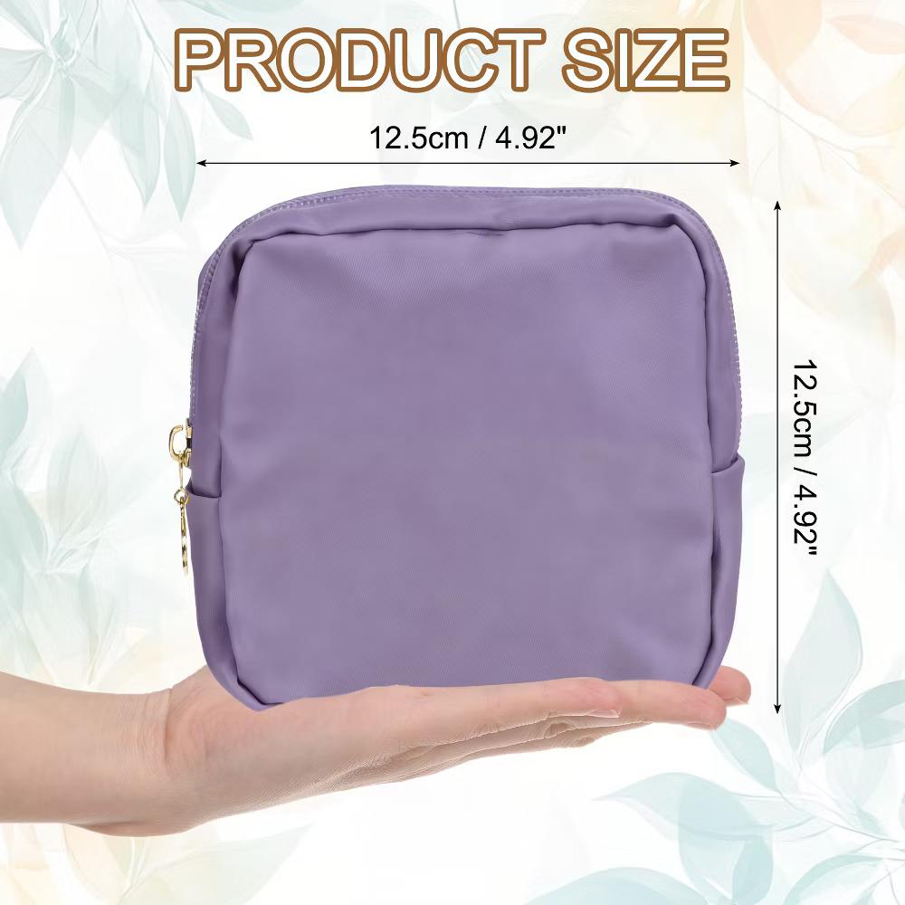 Storage Organize Travel Mini Cute Square Makeup Bag - Image 12