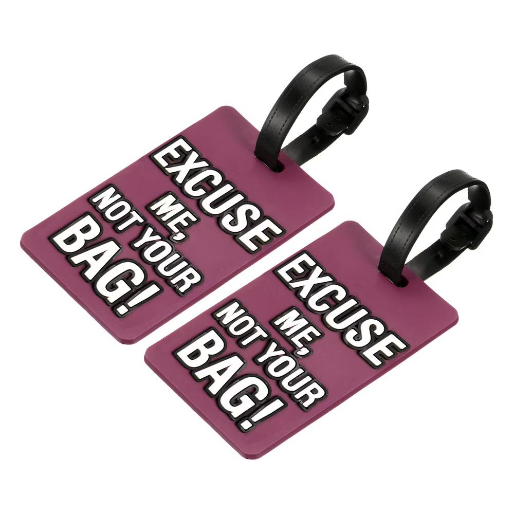 Adjustable Strap Backpack Travel ID Luggage Tags 2 Pcs
