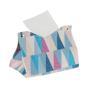 Geometric Pattern Tissue Box Cover 1 Pc
