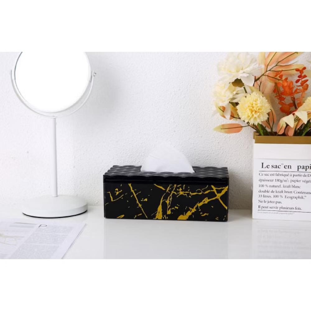 YBM Home Elegant Printed Plastic Tissue Paper Box - Image 4