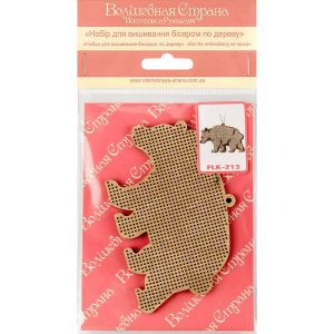 Crafts Bead embroidery kit on wood FLK-213