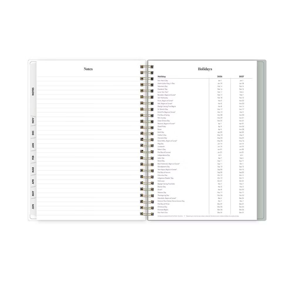 The Everygirl 5.875"x8.625" 2026-2027 Blue Sky Weekly/Monthly Planner Notes Fable Vines Frosted - Image 7