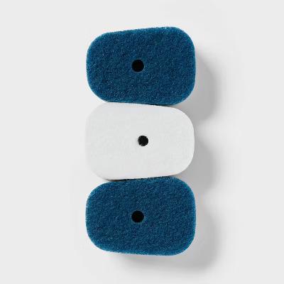 Non-Scratch Fillable Dishwand Refill - 3ct - Image 2