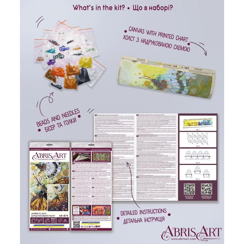 Art Bead Embroidery Kit Amber flight AB-874 - Image 2