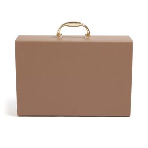 19 Pocket Recycled Pleather Expandable File Light Brown: File Organizer & Holder, Letter Size, Storage Bin
