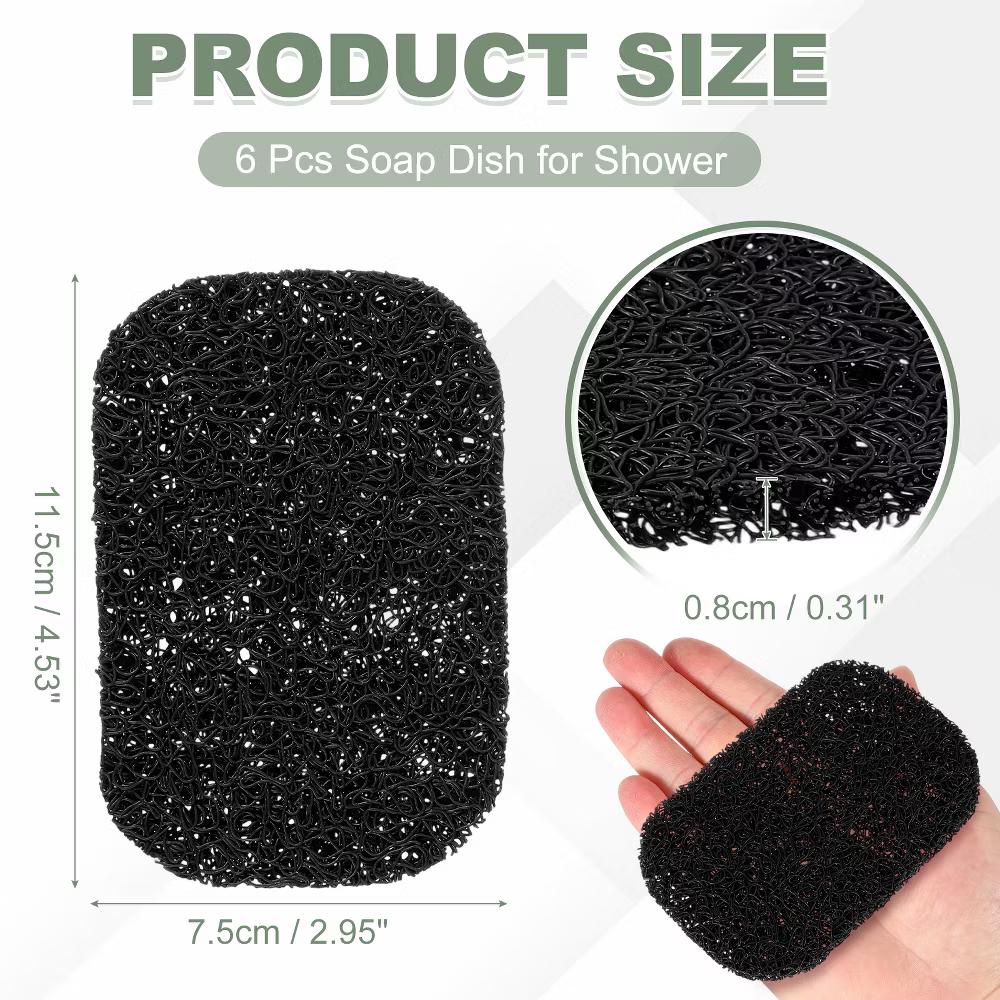 Soap Holder Pads, Soap Dish Saver Holder, Bar Dish Pads Non-Slip Self Draining - Image 46