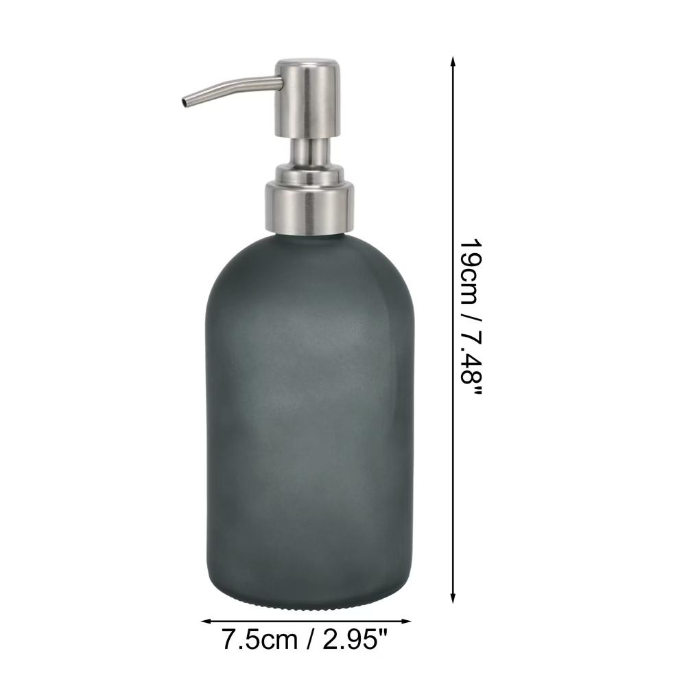 Simple Cylindrical Soap Pump Dispenser for Kitchen 400ml 1 Pc - Image 8