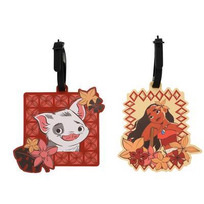 Moana Favorite Characters Molded Rubber Luggage Tags (Set of 2)