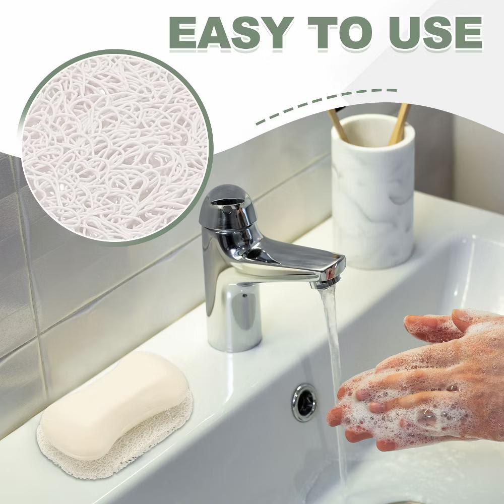 Soap Holder Pads, Soap Dish Saver Holder, Bar Dish Pads Non-Slip Self Draining