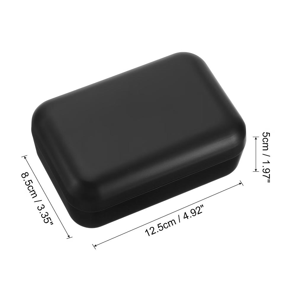 Bamboo Fiber Self-Draining Soap Holder with Lid - Image 2