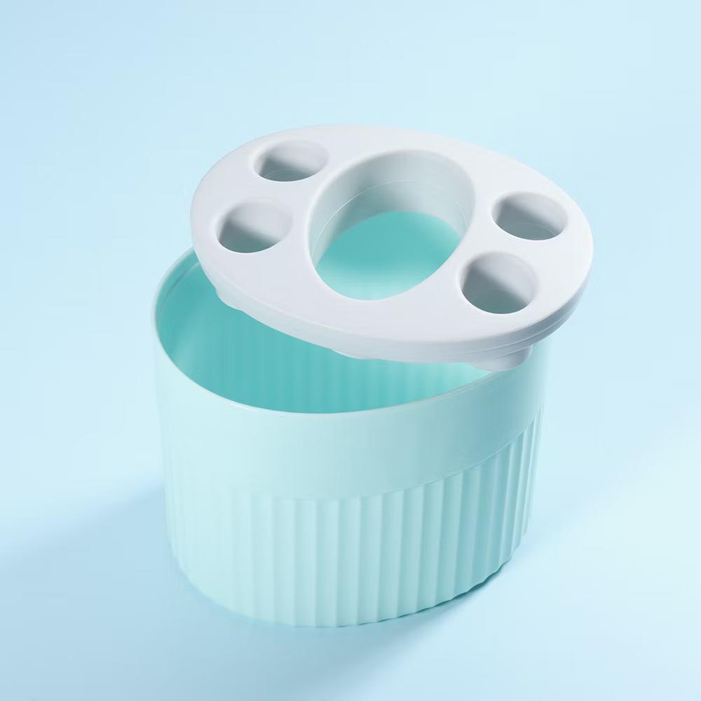 Bathroom 5-Slot Toothbrush Holders 4.69"x3.62"x3.73" 1 Pc - Image 6
