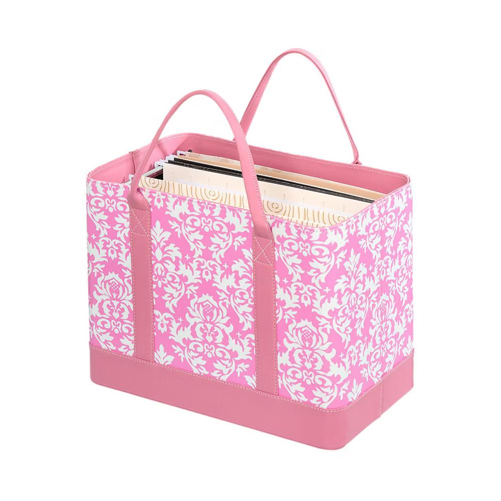 The Lakeside Collection Chic Portable File Organizer Tote for Office - Image 4