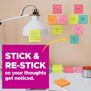 4pk 4" 6" Line Super Sticky Notes, 45 Sheets/Pad - Canary Yellow