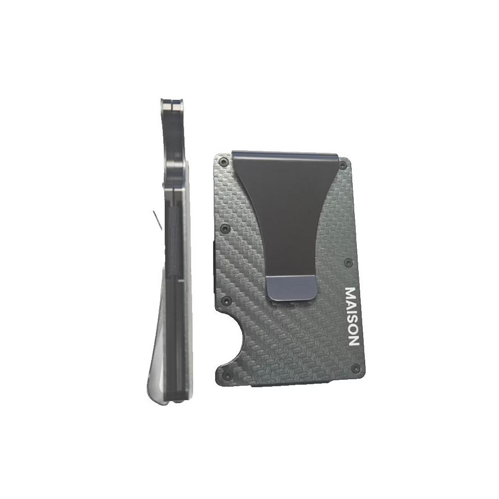Maison Wallet for Men Aluminium RFID Card Holder with Money Clip - Image 14