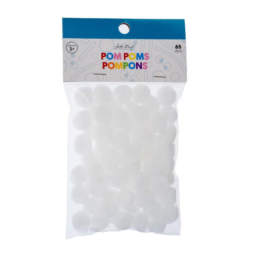 65ct 0.5in Mini Pom Poms for DIY Arts and Crafts, Tiny Acrylic Poms Craft Embellishments - Image 38