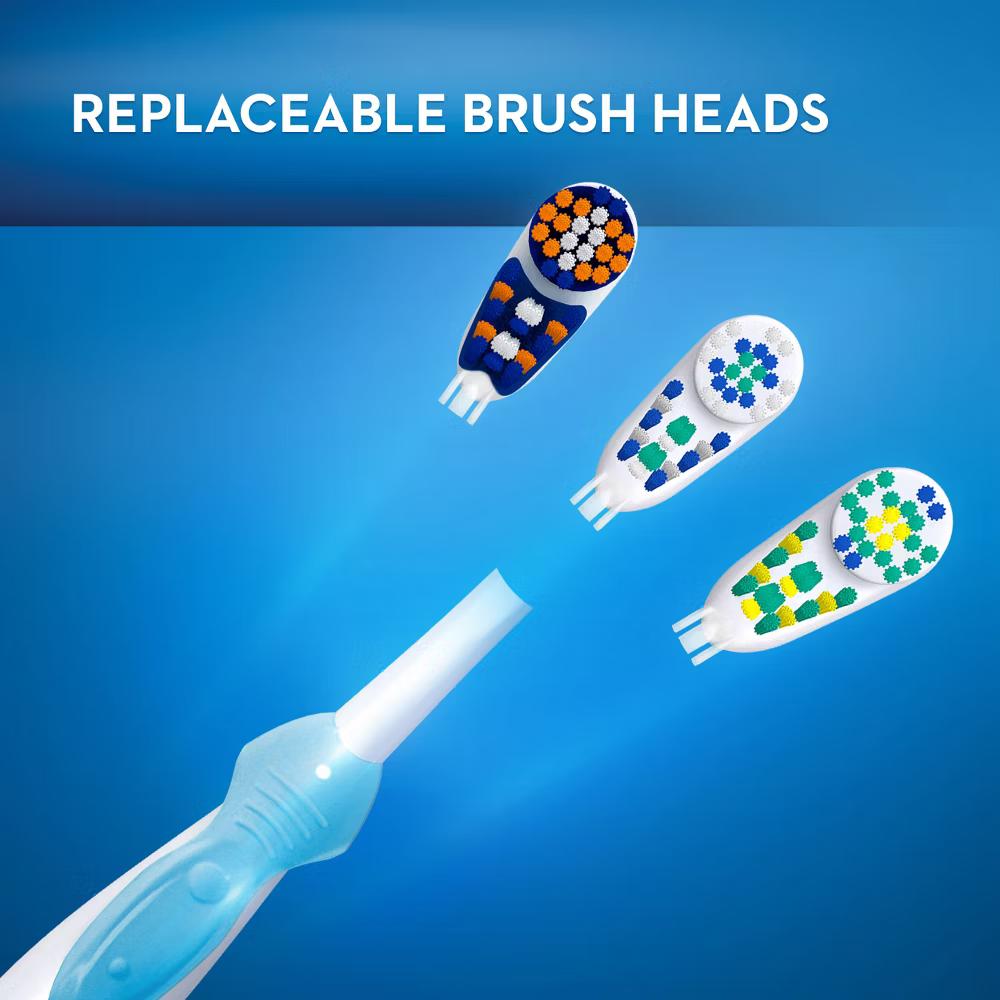 3D White Battery Power Toothbrush Replacement Heads - 2ct - Image 7