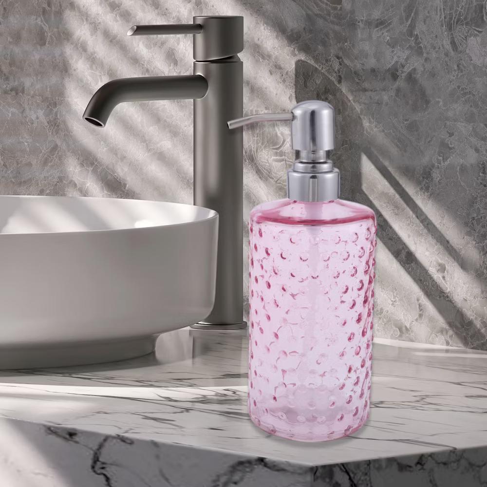 Elegant Polka Dot Pattern Soap Pump Dispenser for Bathroom 16.9oz 1 Pc - Image 58