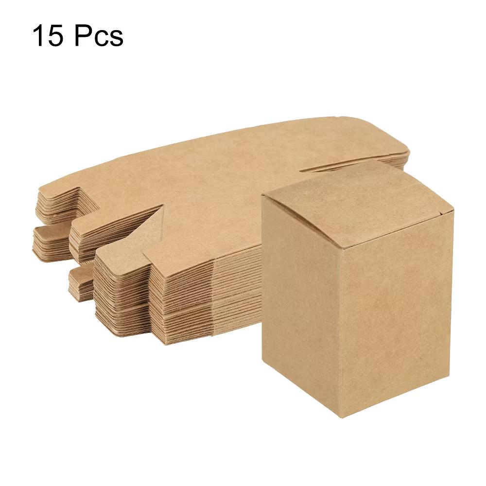 Recycled Corrugated Paper Craft DIY Gift Boxes 15 Pcs - Image 10