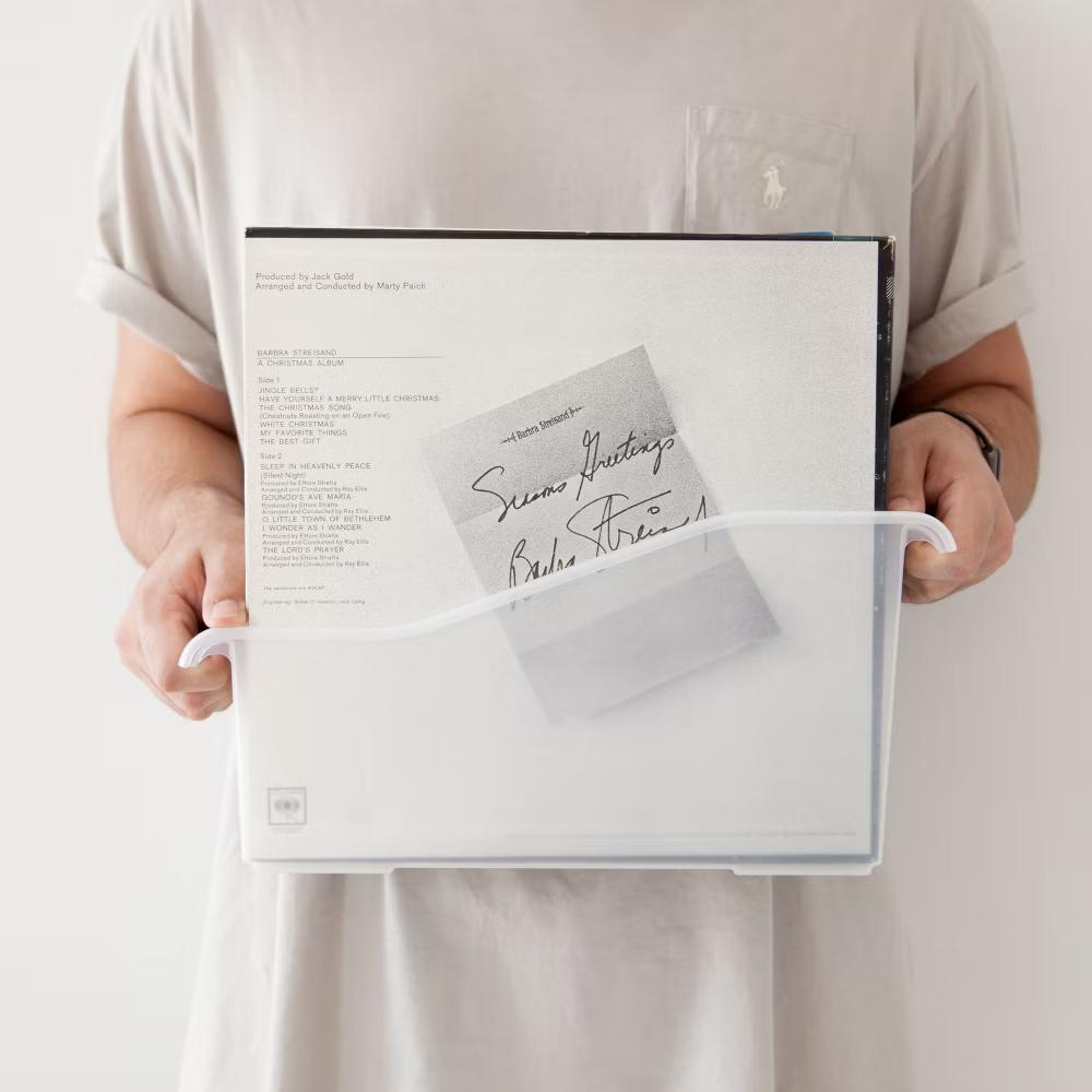 15" 6" Plastic Connecting Book and Paper Storage Container Bin - Image 3